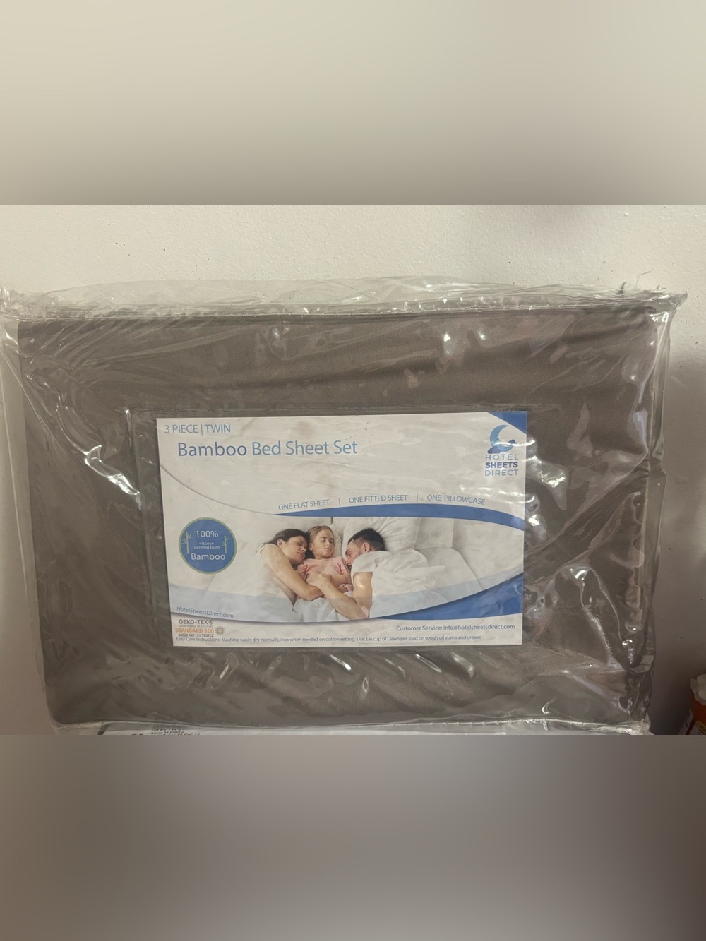 Bamboo Bed one flat sheet - Twin, Taupe